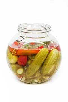 Pickled cucumbers Stock Photos