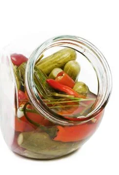 Pickled cucumbers Stock Photos