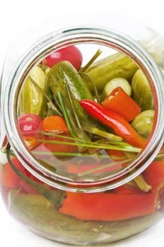 Pickled cucumbers Stock Photos