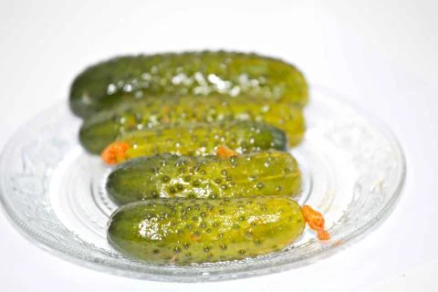 Pickled cucumbers Stock Photos