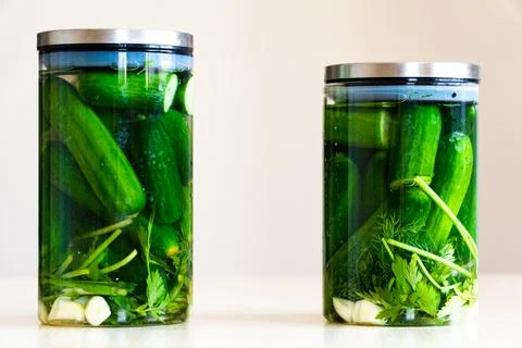 Pickled Cucumbers Stock Photos
