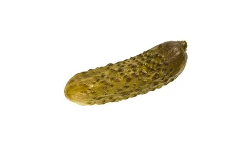 Pickled cucumbers on a white background Foto stock