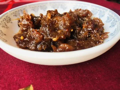 Pickled dates 库存照片