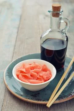 Pickled ginger Stock Photos