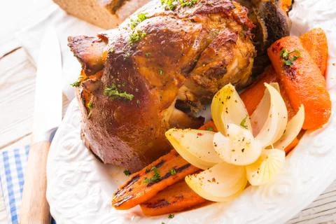 Pickled ham hock Stock Photos