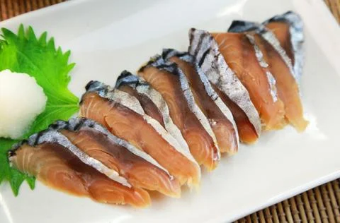 Pickled mackerels Stock Photos
