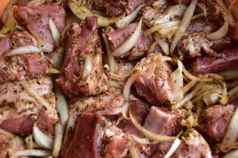 Pickled meat Stock Photos