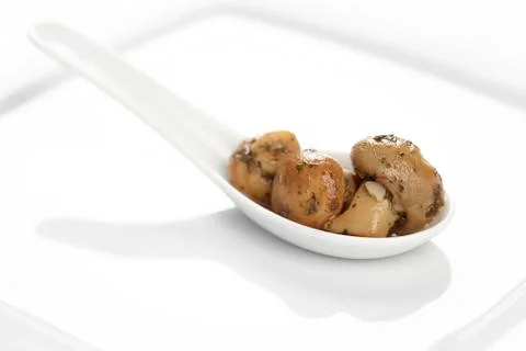 Pickled mushrooms Stock Photos