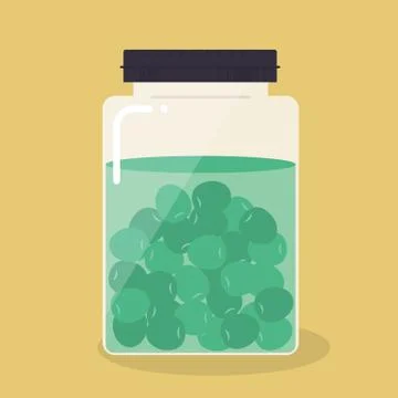 Pickled olive Stock Illustration