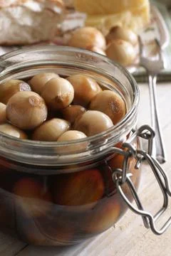 Pickled onions Stock Photos