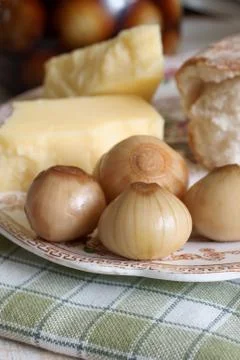 Pickled onions Foto stock