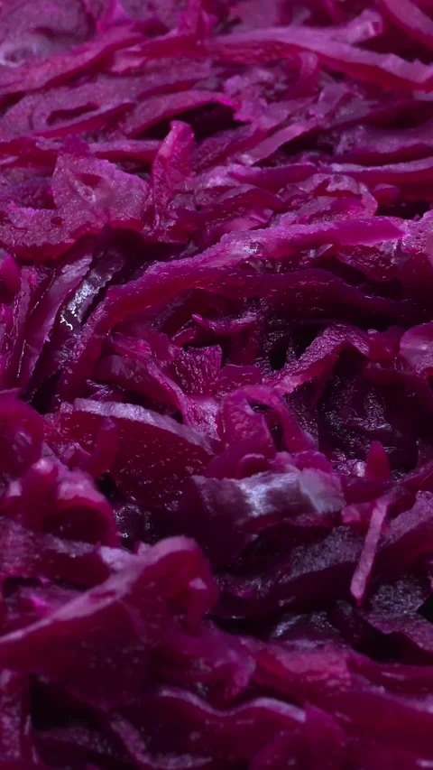 Pickled red cabbage salad Stock Footage 329992116