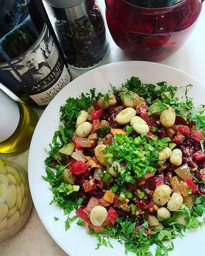 Pickled salad Stock Photos