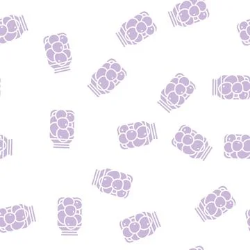 Pickled tomato glyph seamless pattern Stockillustratie
