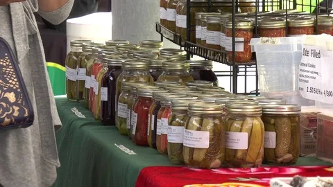 Pickled Vegetables in Jars 스톡 동영상 99314568