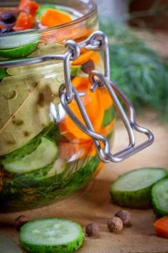 Pickled vegetables. Stock Photos