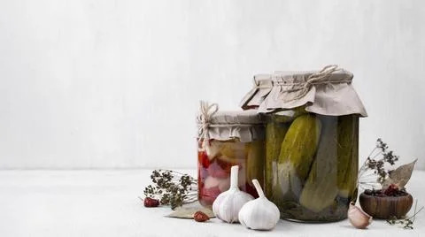 Pickled vegetables with white background . High quality and resolution beautiful Stock Photos