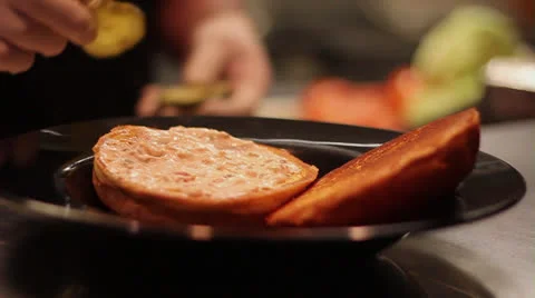 Pickles on a Bun Stock-Footage 22605853