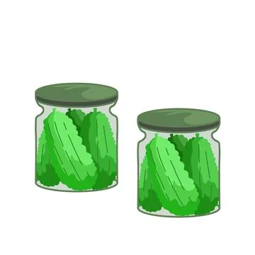 Pickles cartoon illustration Stock Illustration