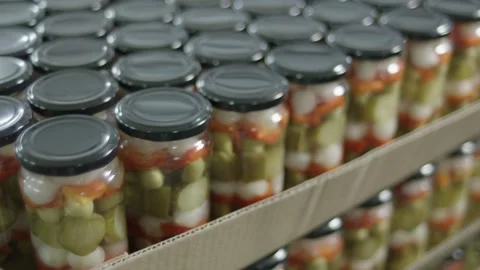 Pickles Jars Video stock 288847873