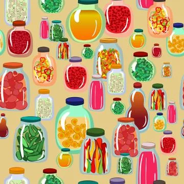Pickles seamless pattern Stock Illustration