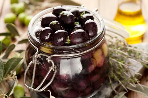 Pickling olives Stock Photos