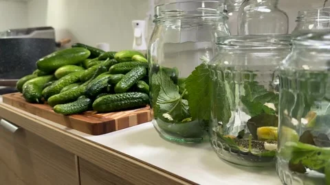 Pickling Preparation Scene Stock Footage 313364107