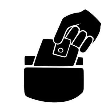 Pickpocketing symbol Stock-Illustration