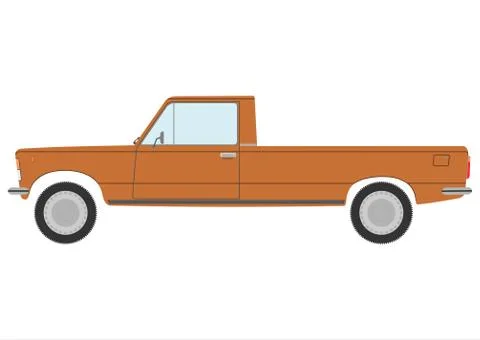 Pickup car. Stock Illustration