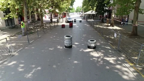 A pickup crashes into tires Video stock 142520138