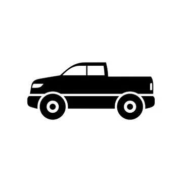 Pickup icon simple flat vector illustration Stock Illustration