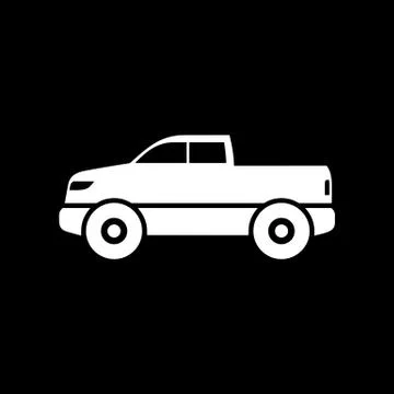 Pickup icon simple flat vector illustration Stock Illustration