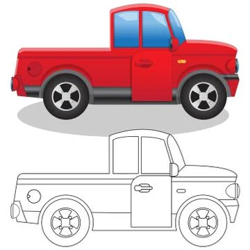 Pickup. Stock Illustration