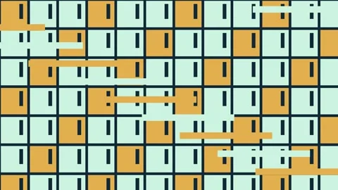 Pickup Point Capacity Mosaic Full Frame Transition Stock Footage 348002662