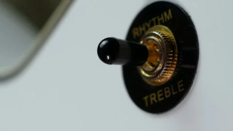 Pickup selector switch in the middle position Video stock 155637982
