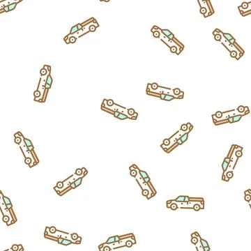 Pickup vector seamless pattern 스톡 일러스트