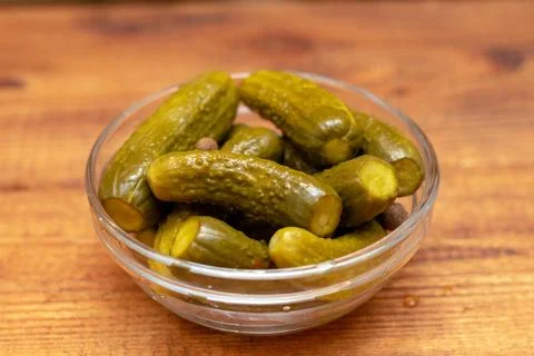 Picles marinated salted cucumbers Stock Photos