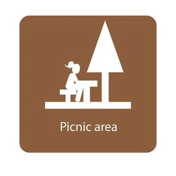 Picnic area Stock Illustration