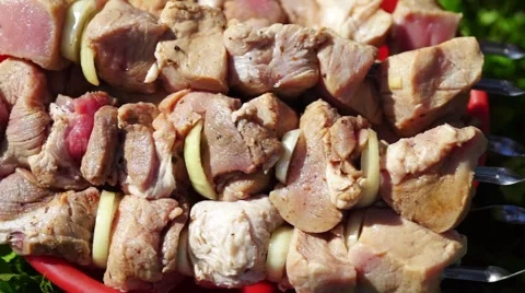 Picnic with barbeque in summer day Stock Footage 41735333