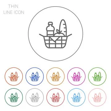 Picnic basket 스톡 일러스트