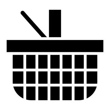 Picnic basket Vector Icon Design Illustration Illustrazione stock
