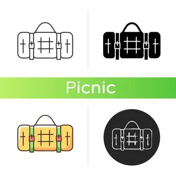 Picnic blanket icon 스톡 일러스트
