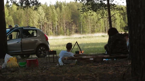 Picnic Stock Footage 24568772