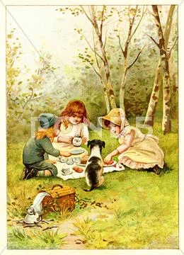 Picnic 스톡 일러스트