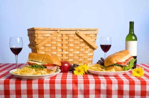 Picnic lunch Stock Photos