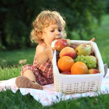 Picnic in park Stock Photos