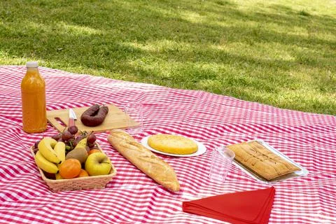 Picnic at park Stock Photos
