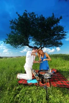 Picnic Foto stock