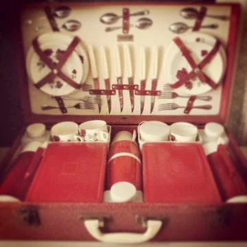 Picnic set Stock Photos