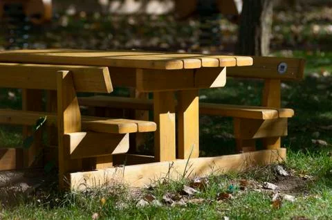 Picnic table Stock Photos